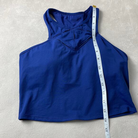 Fabletics Lexi Midi Sports Bra Ink Blue Cutout - Picture 8 of 8